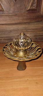 Antieke koperen olie Lamp Art Nouveau, Antiek en Kunst, Antiek | Koper en Brons, Ophalen, Koper