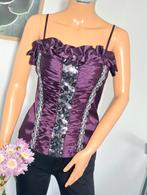 LOVIE korset maat L - paars & strass, Maat 38/40 (M), Overige typen, Paars, Ophalen of Verzenden