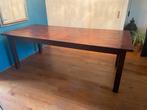 Teak houten eettafel en salontafel, Huis en Inrichting, Gebruikt, Koloniaal, Teakhout, 200 cm of meer