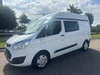 Ford Transit Custom 2.2TDCI L2H2 Dubbelcabine Airco Cruiseco, Auto's, Voorwielaandrijving, Euro 5, 101 pk, Gebruikt