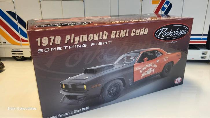 ACME Plymouth Hemi Barracuda Porkchops - 1970, Hobby en Vrije tijd, Modelauto's | 1:18, Nieuw, Auto, Overige merken, Ophalen of Verzenden