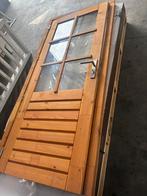 Stapeldorpeldeur van douglas hout, Doe-het-zelf en Verbouw, Ophalen, Hout, 80 tot 100 cm, Buitendeur