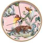 Kinderklok Wandklok klok Luipaard Vogels Dutch Sprinkles, Info@dutchsprinkles.nl, Ophalen of Verzenden, Dutch Sprinkles, Klok