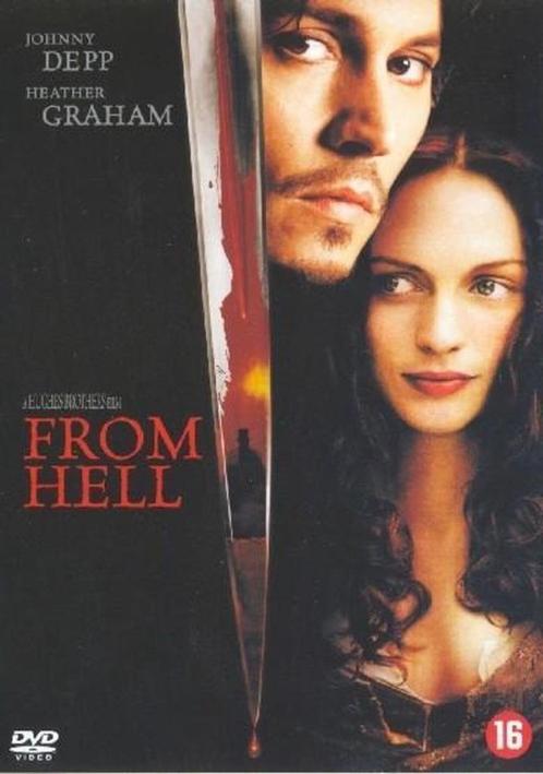 FROM HELL - Johnny Depp . Heather Graham . Ian Holm dvd, Cd's en Dvd's, Dvd's | Horror, Zo goed als nieuw, Overige genres, Vanaf 16 jaar