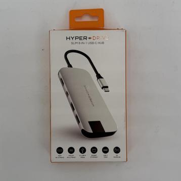 Hyper Slim 8-in-1 USB-C Hub - Zilver beschikbaar voor biedingen