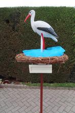 3D ooievaar + nest + met naambordje naar keuze., Ophalen, Zo goed als nieuw, Geboortebord