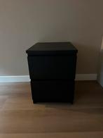 Nachtkastje zwart IKEA, Ophalen, Minder dan 50 cm, Gebruikt, 1 of 2 laden