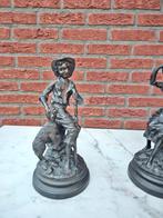 Beelden van een Jongen en Meisje met Schaap, Verzamelen, Beelden en Beeldjes, Ophalen of Verzenden, Gebruikt, Mens