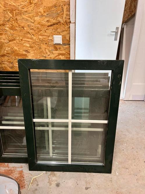 Kunststof kozijnen dubbel glas, Doe-het-zelf en Verbouw, Kozijnen en Schuifpuien, Gebruikt, Raamkozijn, Kunststof, Ophalen of Verzenden