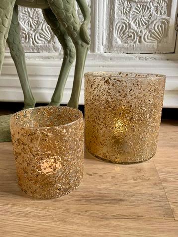 HBX Natural Living - windlicht - 2 stuks - woonaccessoires beschikbaar voor biedingen