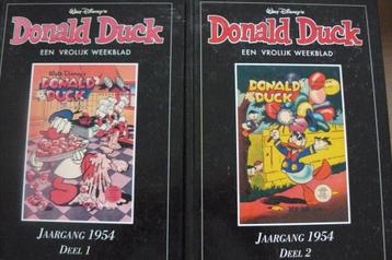 DONALD DUCK / JAARGANG 1954 deel 1 en 2 / facsimile  beschikbaar voor biedingen