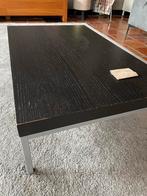 Zwarte salontafel - Gebruikt, Huis en Inrichting, Tafels | Salontafels, Ophalen, Gebruikt, 50 tot 100 cm, Metaal