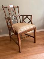 Vintage 80s faux bambu chippendsle stoel, Ophalen