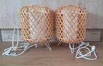 2 st. Tafellamp Gottorp bamboe 24x34 cm, Huis en Inrichting, Lampen | Tafellampen, Ophalen, Zo goed als nieuw, Hout, Minder dan 50 cm