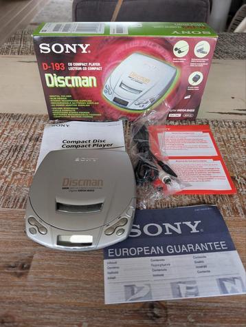 Nette Sony D-193 discman - boxed beschikbaar voor biedingen