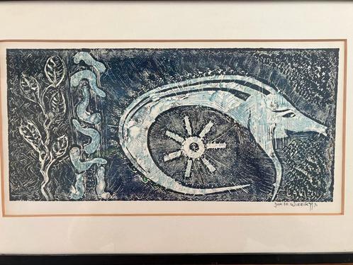 Jan te Wierik (1954-2002) ets/aquatint, Antiek en Kunst, Kunst | Etsen en Gravures, Ophalen of Verzenden