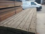 44x115 mm x 3300 mm gebruikte hardhouten gording ligger, Doe-het-zelf en Verbouw, Hout en Planken, Gebruikt, 25 tot 50 mm, Ophalen of Verzenden