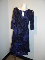 Hunza mooie jurk gaas stof met voering paars stiksel 40