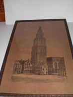 Ets Martini toren markt Groningen van Marius Janssen ca 1930, Antiek en Kunst, Kunst | Etsen en Gravures, Ophalen of Verzenden