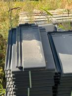 Dakpannen plat Actua mat zwart, Doe-het-zelf en Verbouw, Dakpannen en Dakbedekking, Ophalen, Steen of Klei, Zwart, Nieuw