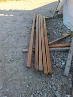 11 stuks hardhout palen balken onderleggers 310 cm bezorgen, Ophalen, Nieuw, Hardhout, 250 cm of meer