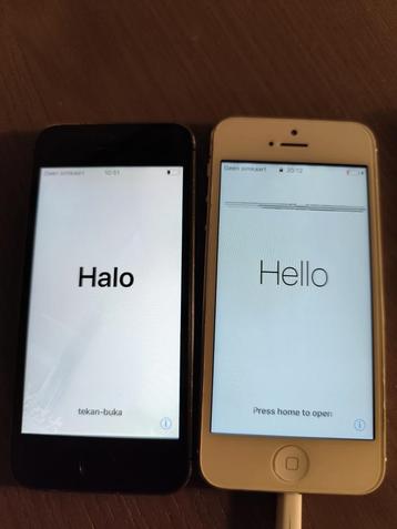 Apple iPhone 5 en 5s voor onderdelen of reparatie. beschikbaar voor biedingen