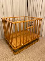 Vintage inklapbare box met telraam, Kinderen en Baby's, Boxen, Ophalen, Gebruikt, Vierkant