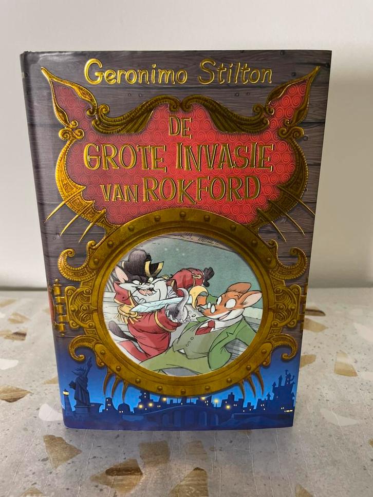 Geronimo Stilton - De grote invasie van Rokford, Boeken, Kinderboeken | Jeugd | onder 10 jaar, Zo goed als nieuw, Fictie algemeen