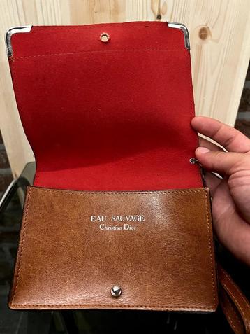 Vintage Christian Dior Eau Sauvage Leren Etui beschikbaar voor biedingen