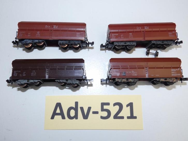 Adv-521 N Spoor Zelflossers 3286/87 Minitrix, Hobby en Vrije tijd, Modeltreinen | N-Spoor, Gebruikt, Wagon, Gelijkstroom, Trix