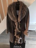 Lange dames lammy coat mantel-maat 38 arma lamsleer, Maat 38/40 (M), Bruin, Arma, Nieuw