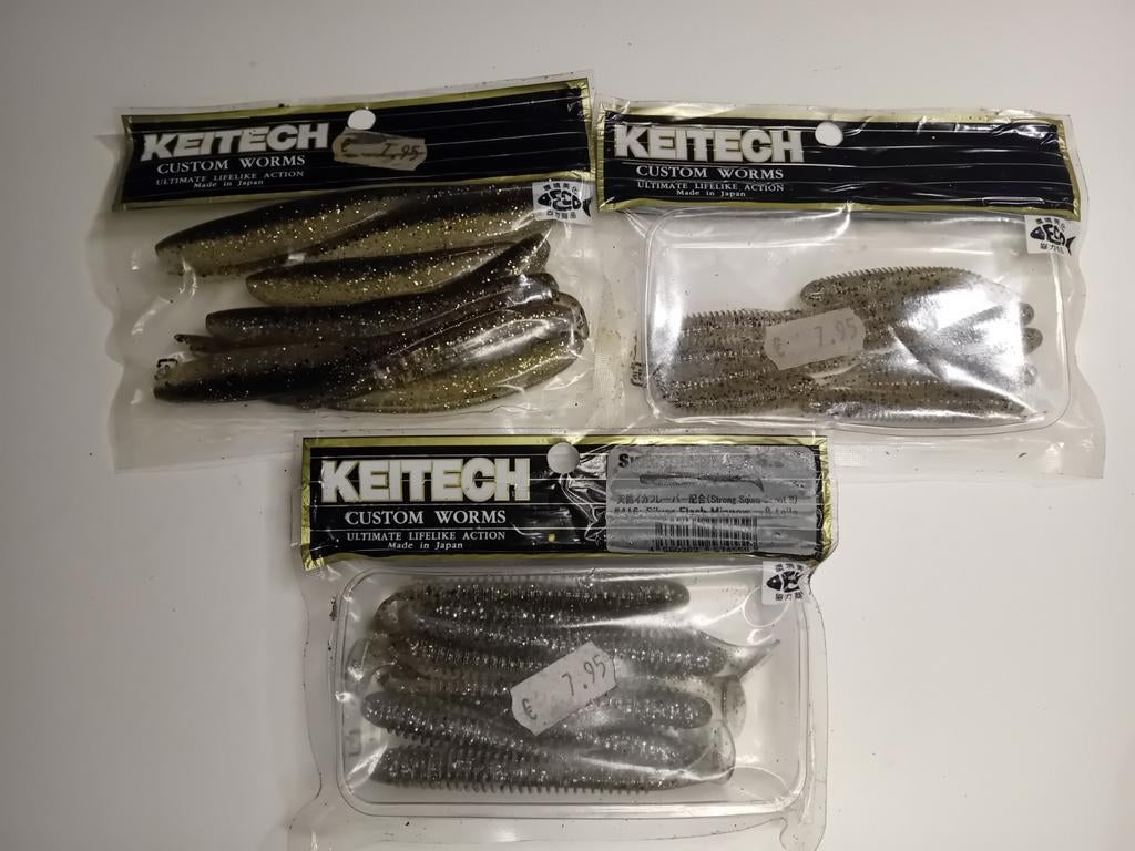 3 pakjes Keitech. Kunstaas, Ophalen of Verzenden, Overige typen