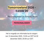 Tomorrowland 2026 Weekend 2 : Zondag