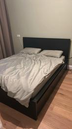 IKEA MALM Bed Amsterdam, Huis en Inrichting, Ophalen, Bruin, Tweepersoons, Zo goed als nieuw