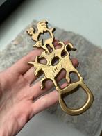 Vintage solid brass Bremen Musicians bottle opener, Ophalen of Verzenden, Koper