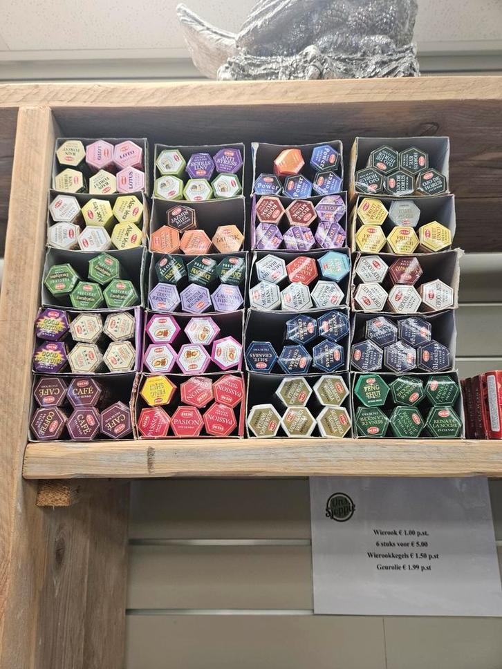 Partij Wierook en Geurolie - Diverse Geuren, Huis en Inrichting, Woonaccessoires | Kandelaars en Kaarsen, Nieuw, Kaars, Minder dan 25 cm