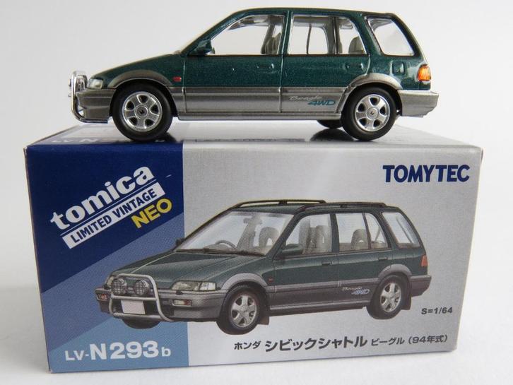 Tomica LV-N293b Honda Civic Shuttle 1/64 tomy, Hobby en Vrije tijd, Modelauto's | Overige schalen, Nieuw, Auto, Ophalen of Verzenden