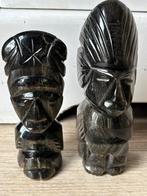 Obsidiaan vulkanisch glas Maya / Azteken beeldjes, Ophalen of Verzenden