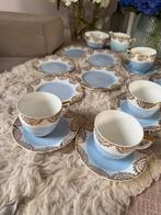 Stanley 1876 antiek blauw porseleinen 6 pers servies, Ophalen of Verzenden