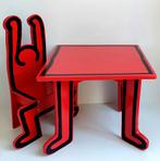 Vintage Keith Haring Vilac Design Stoel Kinderstoel en Tafel, Antiek en Kunst, Kunst | Designobjecten, Ophalen