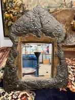 Koper gehamerd spiegel 1927, Ophalen, Overige vormen, Minder dan 50 cm