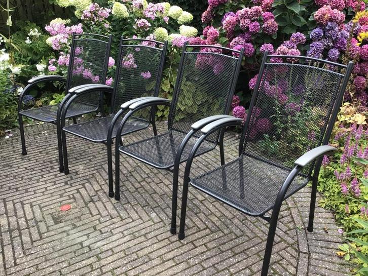 2, 4, 5 of 6 Zeer fraaie Royal Garden 'Primero' tuinstoelen., Tuin en Terras, Tuinsets en Loungesets, Zo goed als nieuw, Tuinset