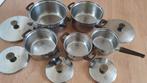 Nette pannenset 5 delig merk BK, Ophalen of Verzenden, Gebruikt, Rvs, Pannenset