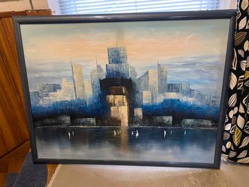 Bonsall schilderij in lijst - Skyline New York