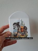 Kaasplank met Ezel met mand , porselein 12.5x16cm, Huis en Inrichting, Keuken | Servies, Overige typen, Nieuw, Ophalen of Verzenden