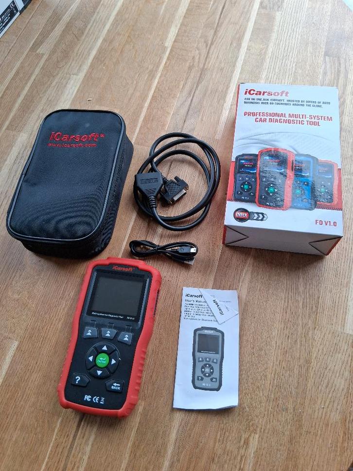 OBD II EOBD iCarsoft FD V1.0 Ford OBD2 diagnose apparaat, Auto diversen, Autogereedschap, Zo goed als nieuw, Ophalen of Verzenden