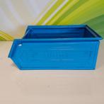 vintage stapelbox industieel blauw, Ophalen, Gebruikt