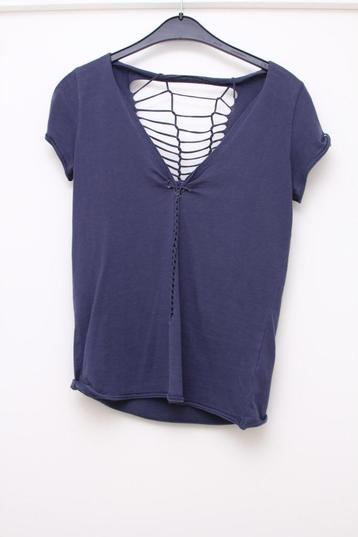 Esprit shirt open rug, touwtjes, blauw, S, vlechtwerk  beschikbaar voor biedingen