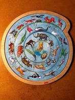Ronde Gorki houten dierenpuzzel, 2 tot 4 jaar, 10 tot 50 stukjes, Ophalen of Verzenden, Zo goed als nieuw