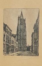 De Grote Toren, Gorinchem, ets. Marius Janssen, Ophalen of Verzenden